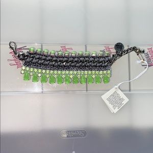 Venessa Arizaga green chandelier bracelet